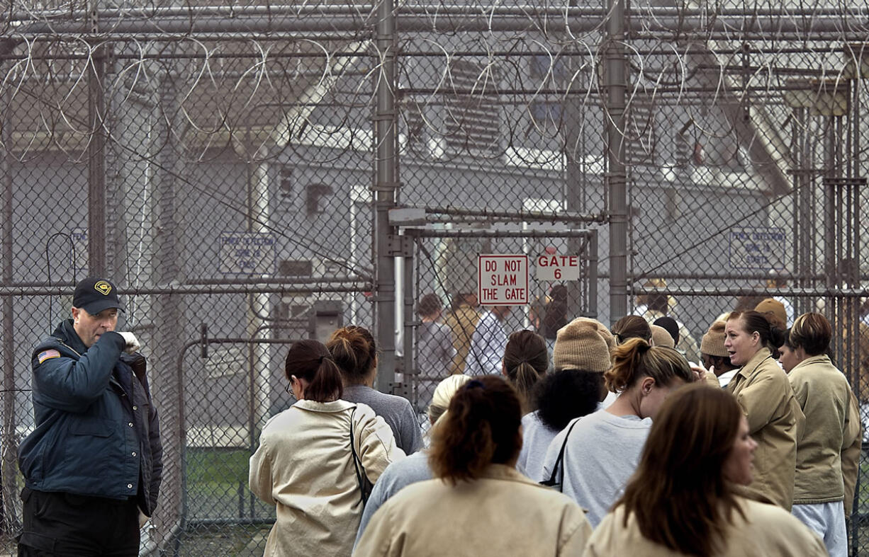 Corrections guard Tom Lovell at the Washington Corrections Center for Women is responsible for managing the movement of an ever increasing number of inmates at the over capacity state prison in Purdy on Thursday.