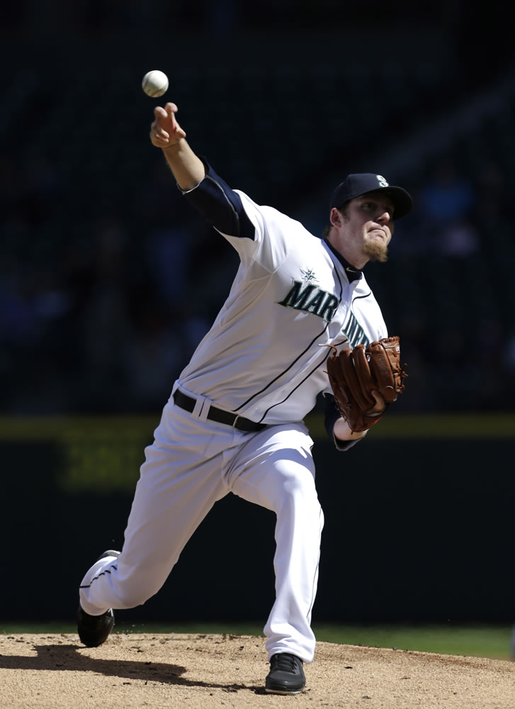 Brandon Maurer allowed five hits and only two runs in six innings against Texas on Sunday before turning the game over to the bullpen.