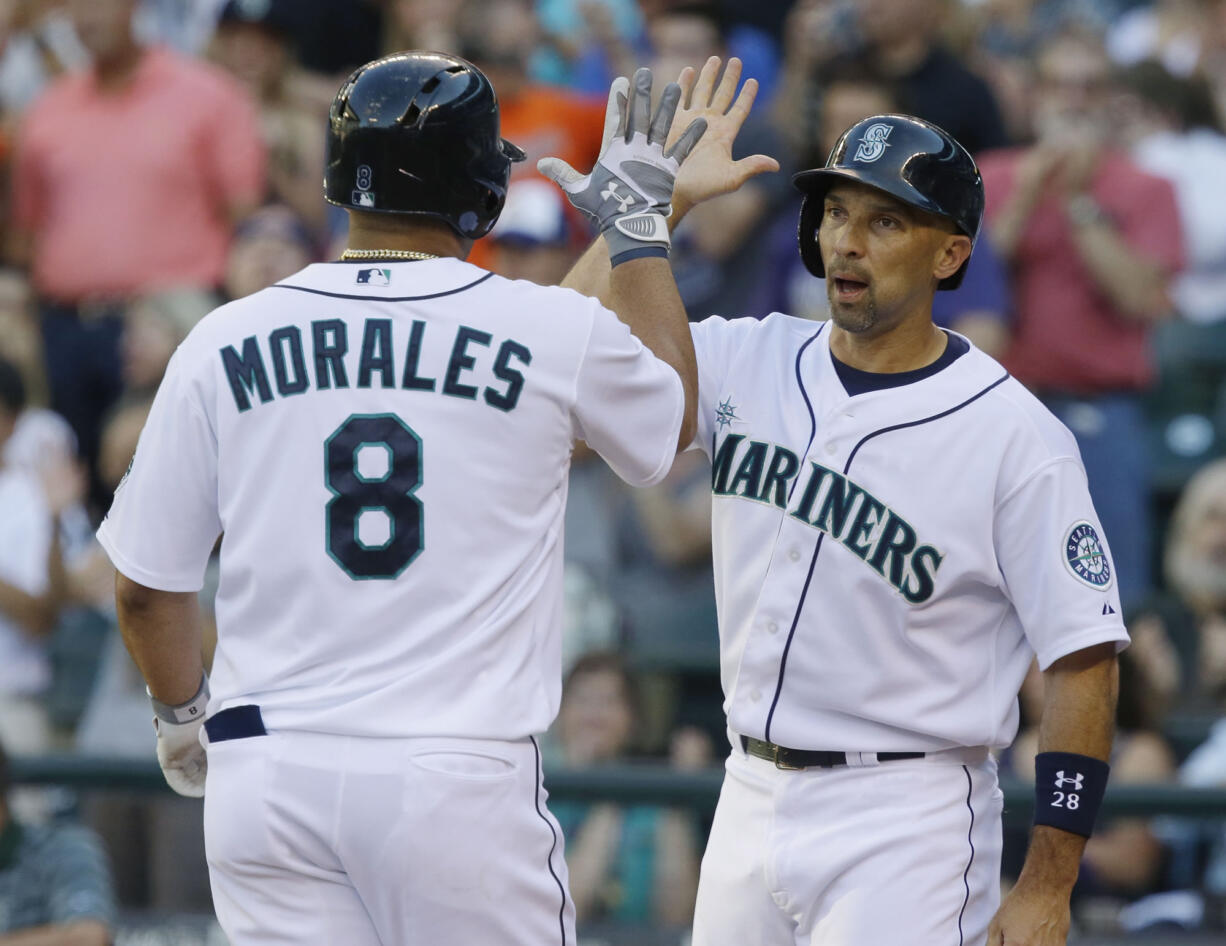 If things don't turn around quickly for the Mariners, players like Raul Ibanez, right, and Kendrys Morales could be moved before the trade deadline.