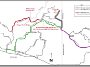 Alternate routes to the Washougal MX Park while the Cougar Creek Bridge is replaced this summer.