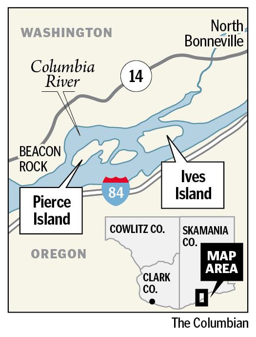 Pierce Island and Ives Island.