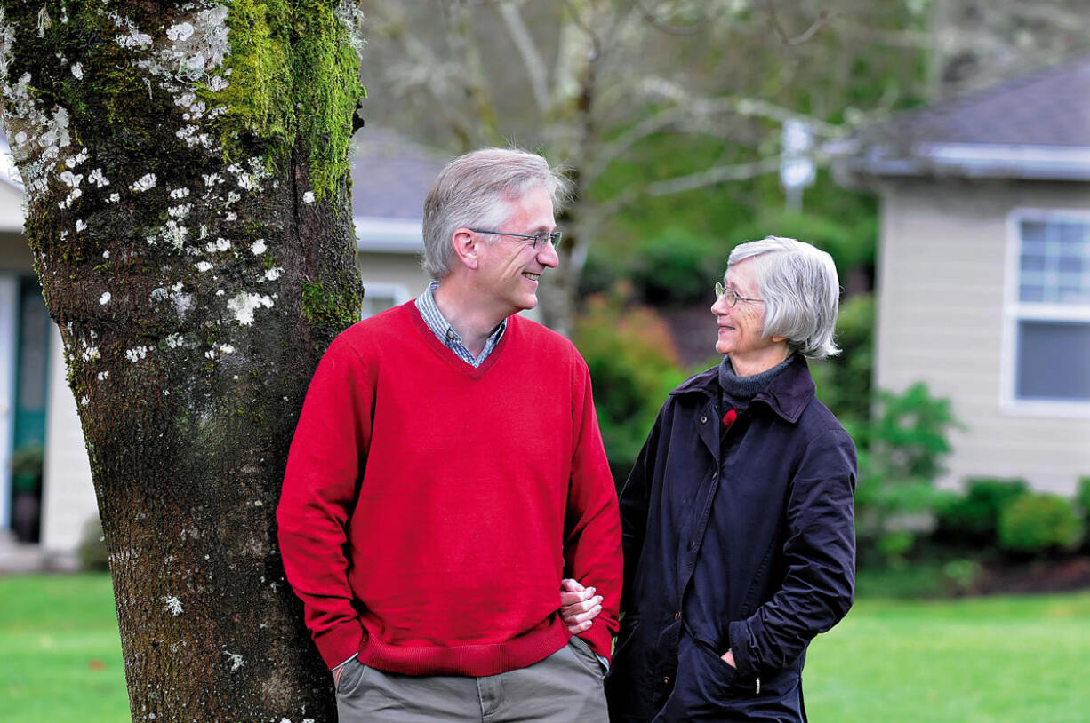 Amanda Cowan/Corvallis Gazette-Times
Michael Thorburn, chief engineer at the world's largest astronomical project, in Chile, visits with his mother, Beverly, in Corvallis, Ore., last month.