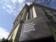 The exterior of the Internal Revenue Service building in Washington.