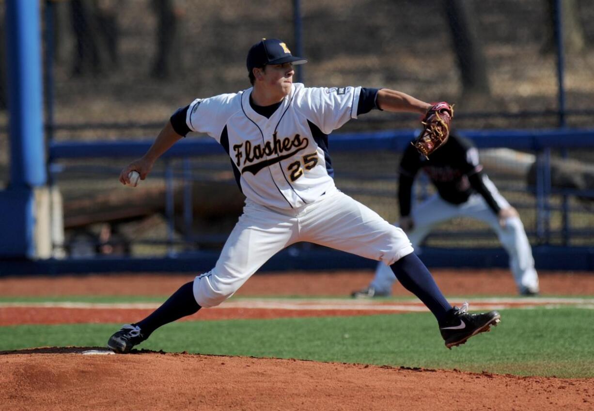 Kent State University pitcher Taylor Williams, a 2010 Camas High School graduate, was selected by the Milwaukee Brewers Friday in the fourth round of the 2013 Major League Baseball Draft.