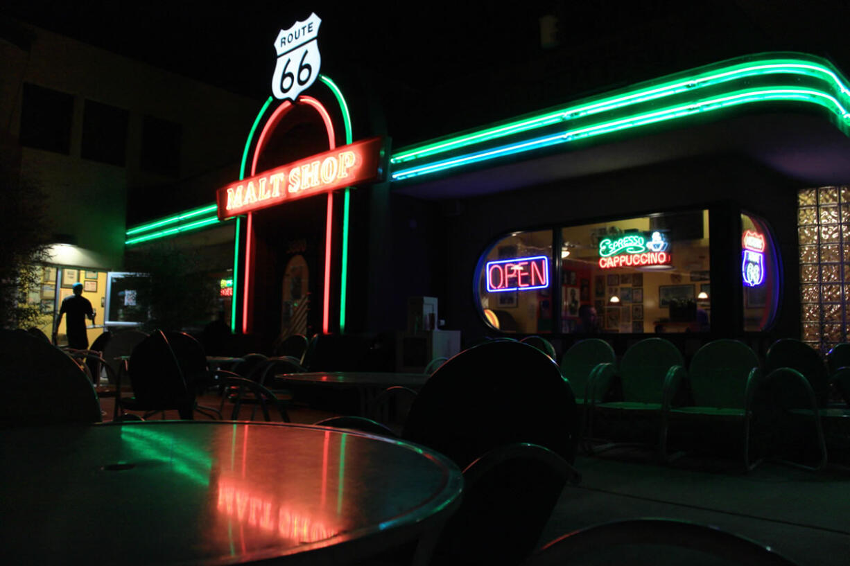 The Route 66 Malt Shop along Central Avenue in Albuquerque, N.M.