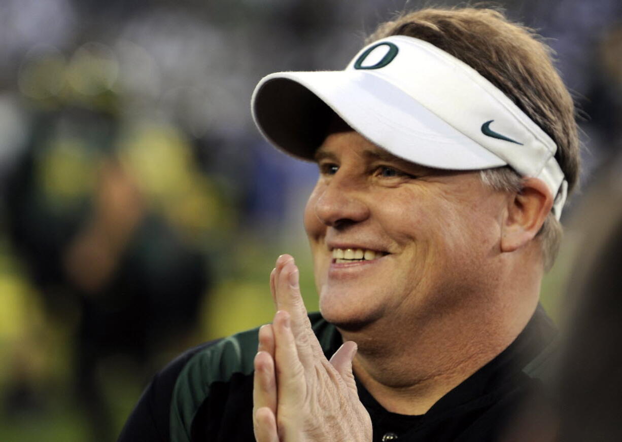 Former Oregon's head football coach Chip Kelly was reportedly among those who appeared before the NCAA infractions committee in April.