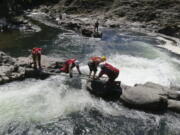 Fire District 3 was dispatched to Lucia Falls Park at 1:15pm today for a teenager stuck at the top of the falls. The individual was at the park with his family and was wadding in the waters above the falls when he slipped and floated down river.