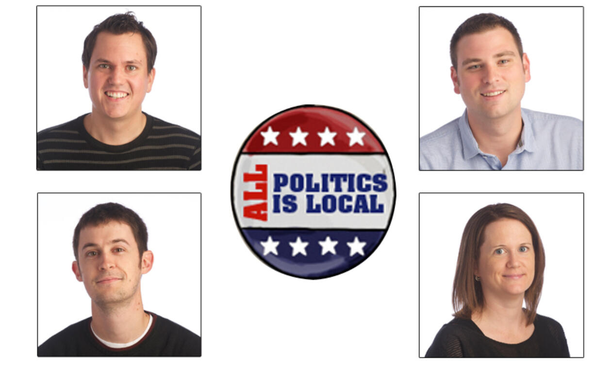 Reporters, clockwise from top left, Tyler Graf, Erik Hidle, Stephanie Rice and Eric Florip.