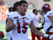 Heritage graduate Ashton Clark caught nine passes for 155 yards and one touchdown against Oregon State.