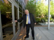 Don Benton arrives at the Clark County Public Service Center for his first day as the Director of Environmental Services on May 6 2015.