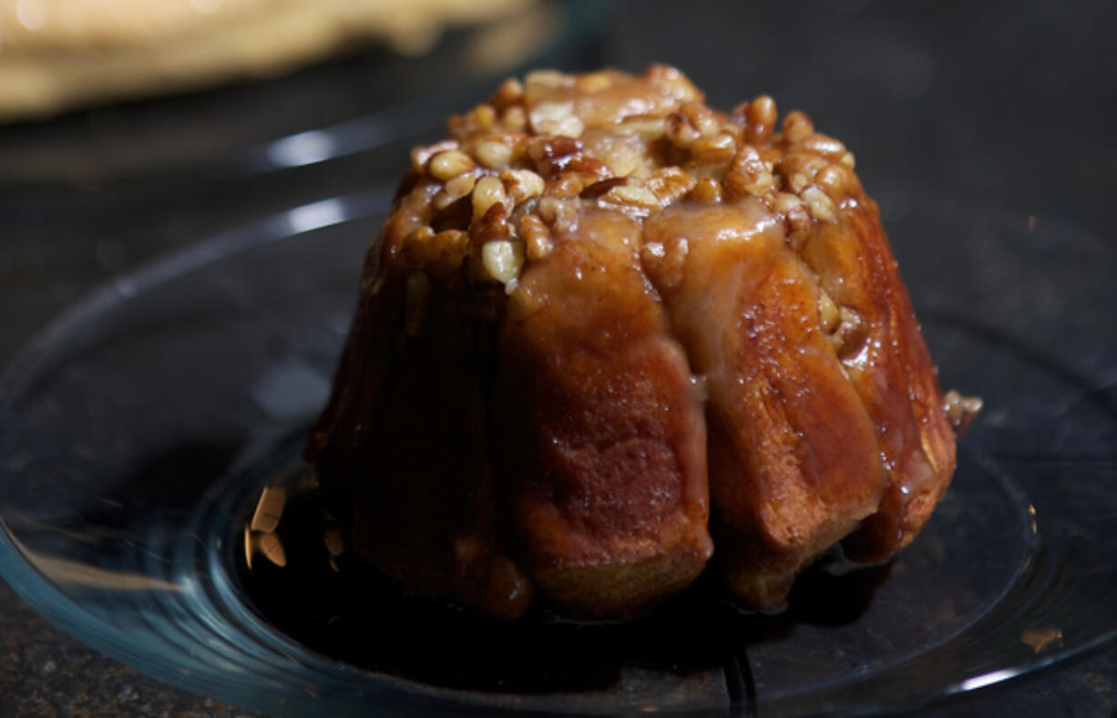 A sticky bun at Brewed Awakenings