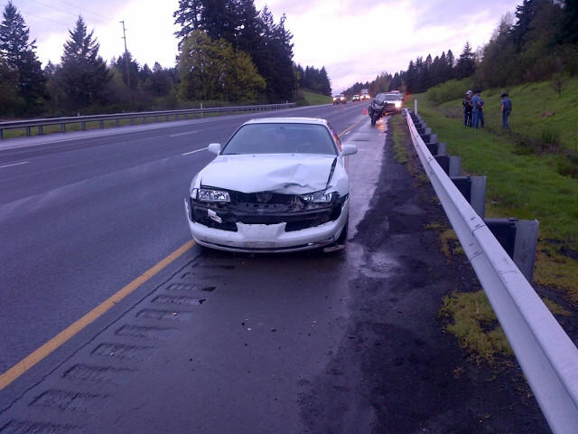 A cougar was killed after it tried to cross three lanes of Interstate 5 this morning and was struck by a southbound car in the Woodland area.