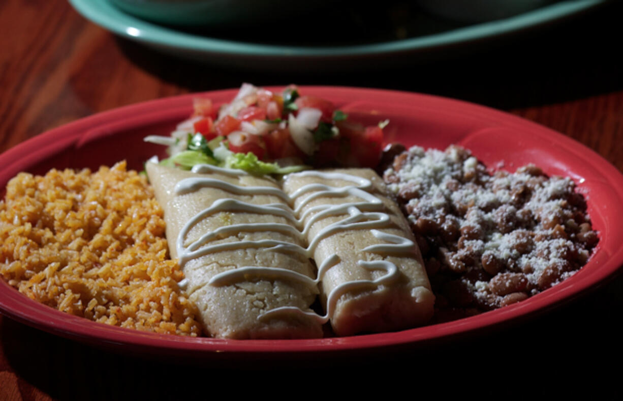 The chicken tamales at Sabor Mexicano in Vancouver's Uptown Village.