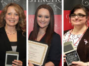 Deanna Green, McKenna Smith and Stephanie Holt were honored by Washington State University Vancouver  as it marked Women's History Month on Thursday at its fifth-annual Women of Distinction event.