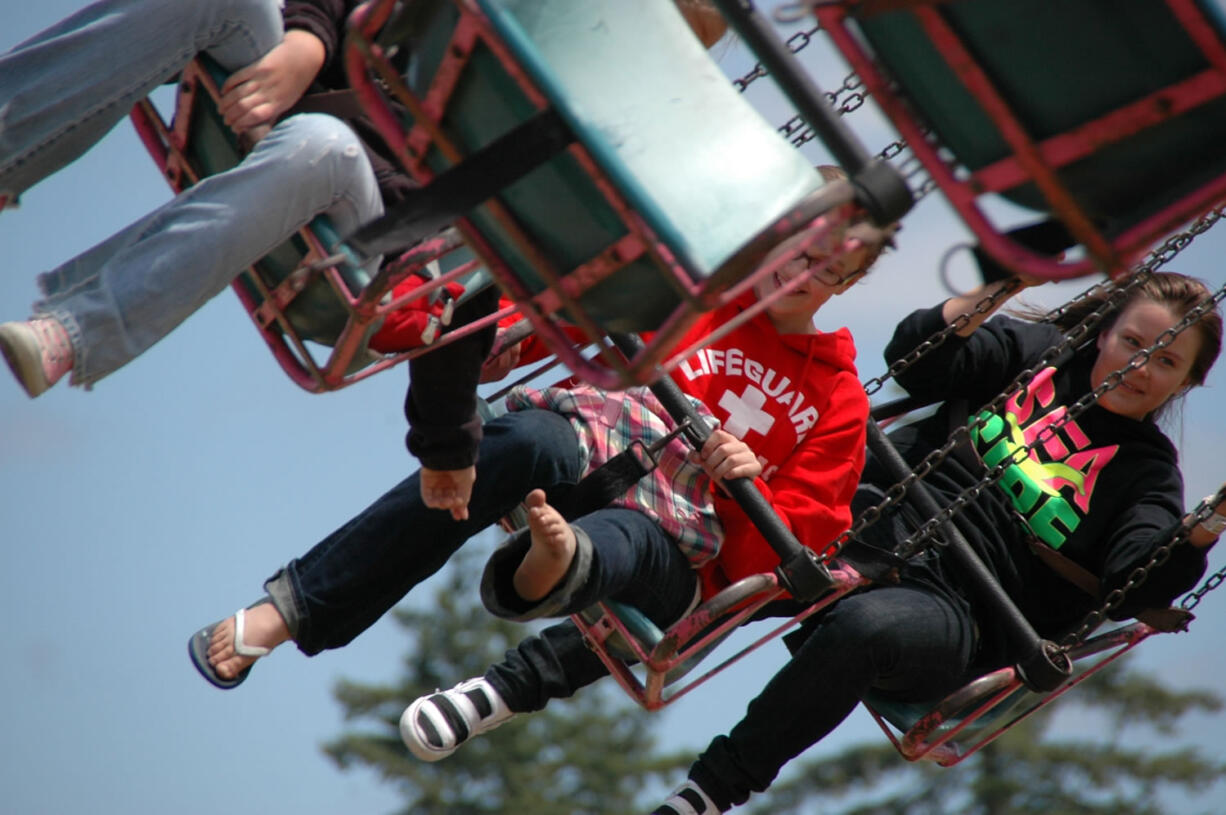 Carnival rides will return at the 53rd annual Battle Ground Harvest Days at Fairgrounds Park this weekend.