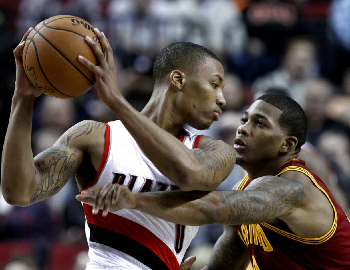 Fans in the Rose Garden will get their first chance to watch Damian Lillard, left, Nov.