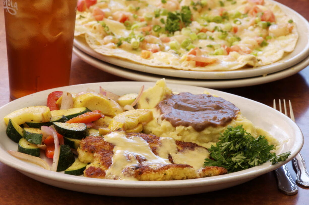 Honey Dijon Chicken at the Oak Tree Restaurant, Monday, July 15, 2013.