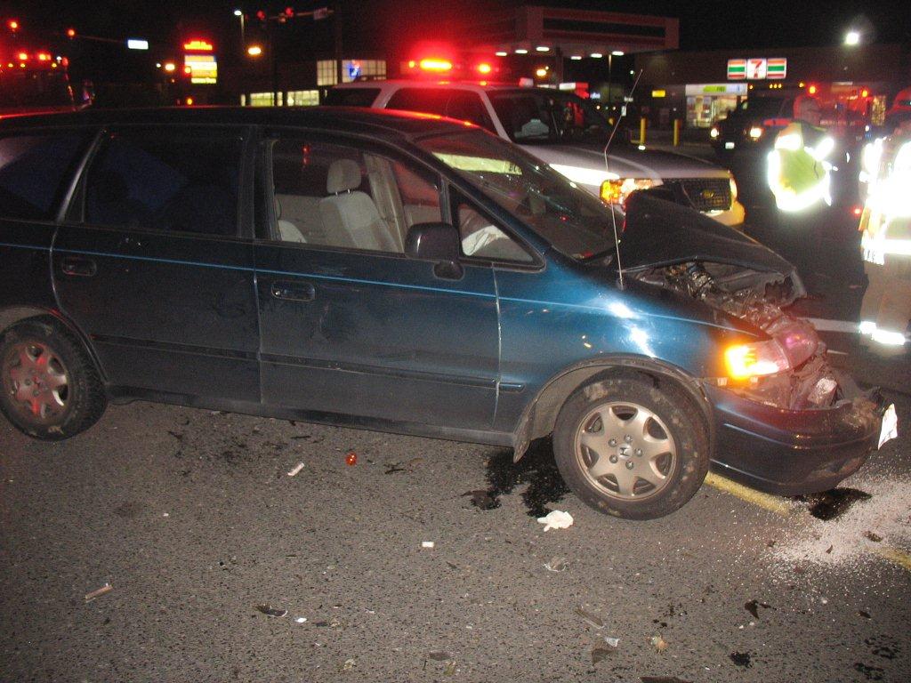 A Clark County Sheriff's Office deputy was sent to Legacy Salmon Creek Medical Center with minor injuries after being rear-ended by a car in Hazel Dell late Thursday.