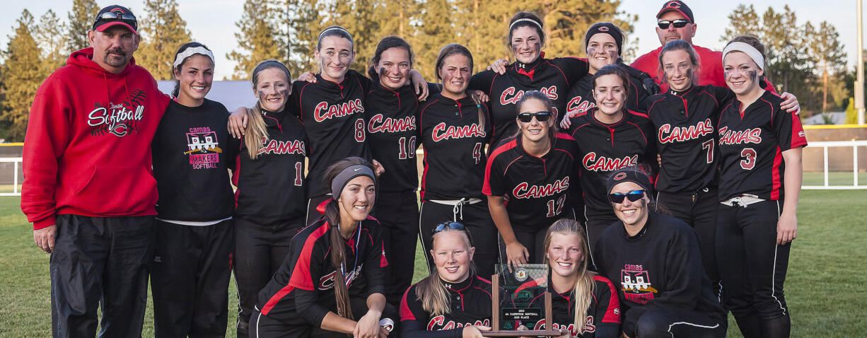 The Camas High School softball team brought home a second-place trophy from the 4A state tournament, at Metzler Park in Spokane.