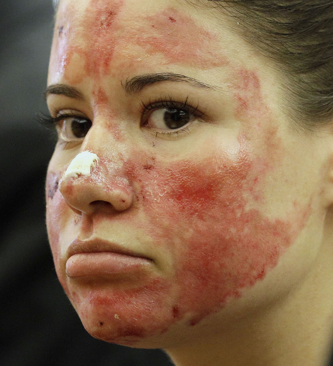 Bethany Storro stands before a judge during a brief court appearance Sept.