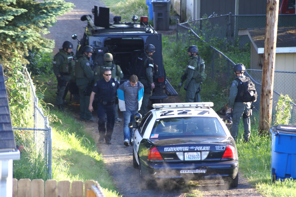 Kurtis D Rosenststiel, 22, was taken into custody early this morning after standoff with police.