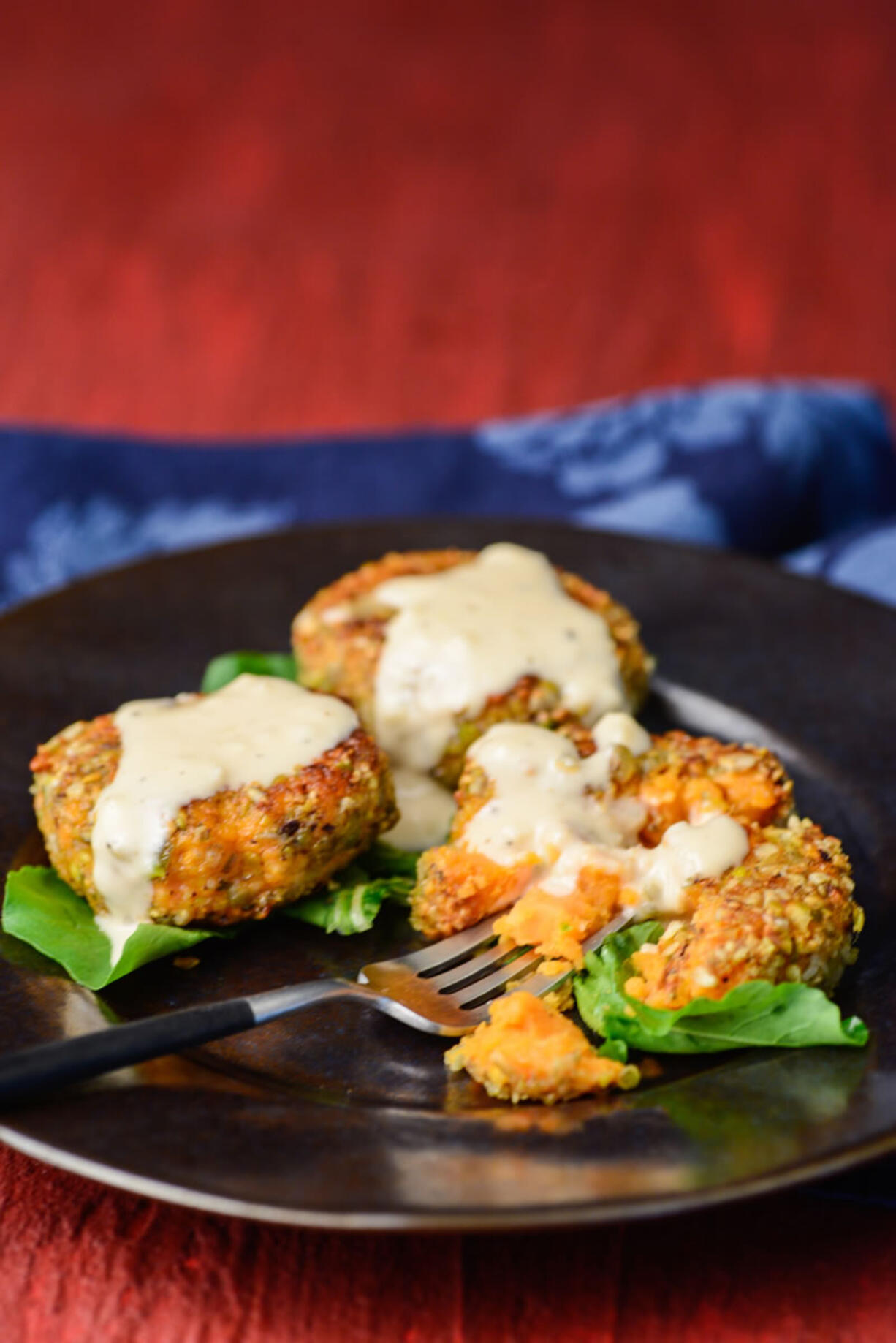 Sweet Potato Pistachio Cakes. (Dixie D.