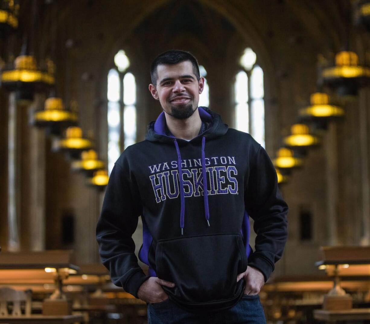 University of Washington dental student Ahsen Nadeem, 25, felt picked on while attending high school in Auburn. He now works with children at his mosque in Redmond.