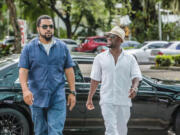 Ice Cube, left, and Kevin Hart in "Ride Along 2." (Quantrell D.