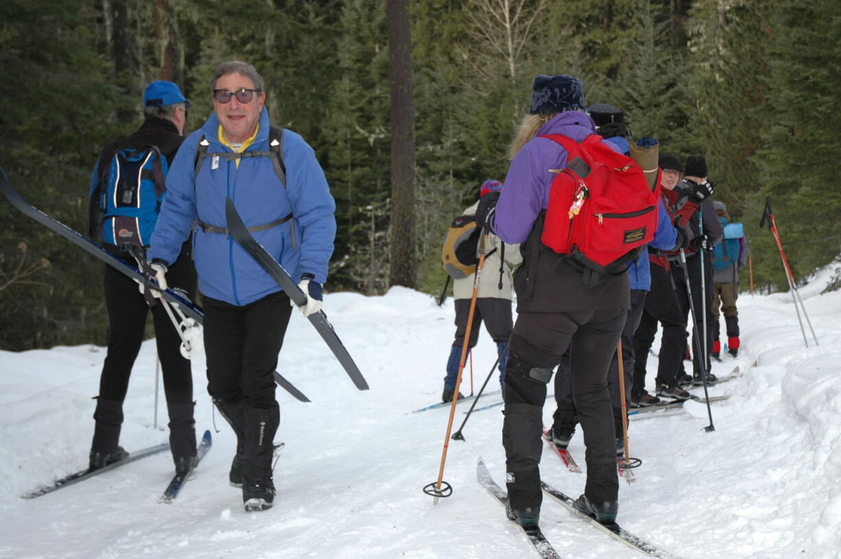 Coming and going: The Big Tree ski loop in the Mount Adams Ranger District can be completed easily in three hours.