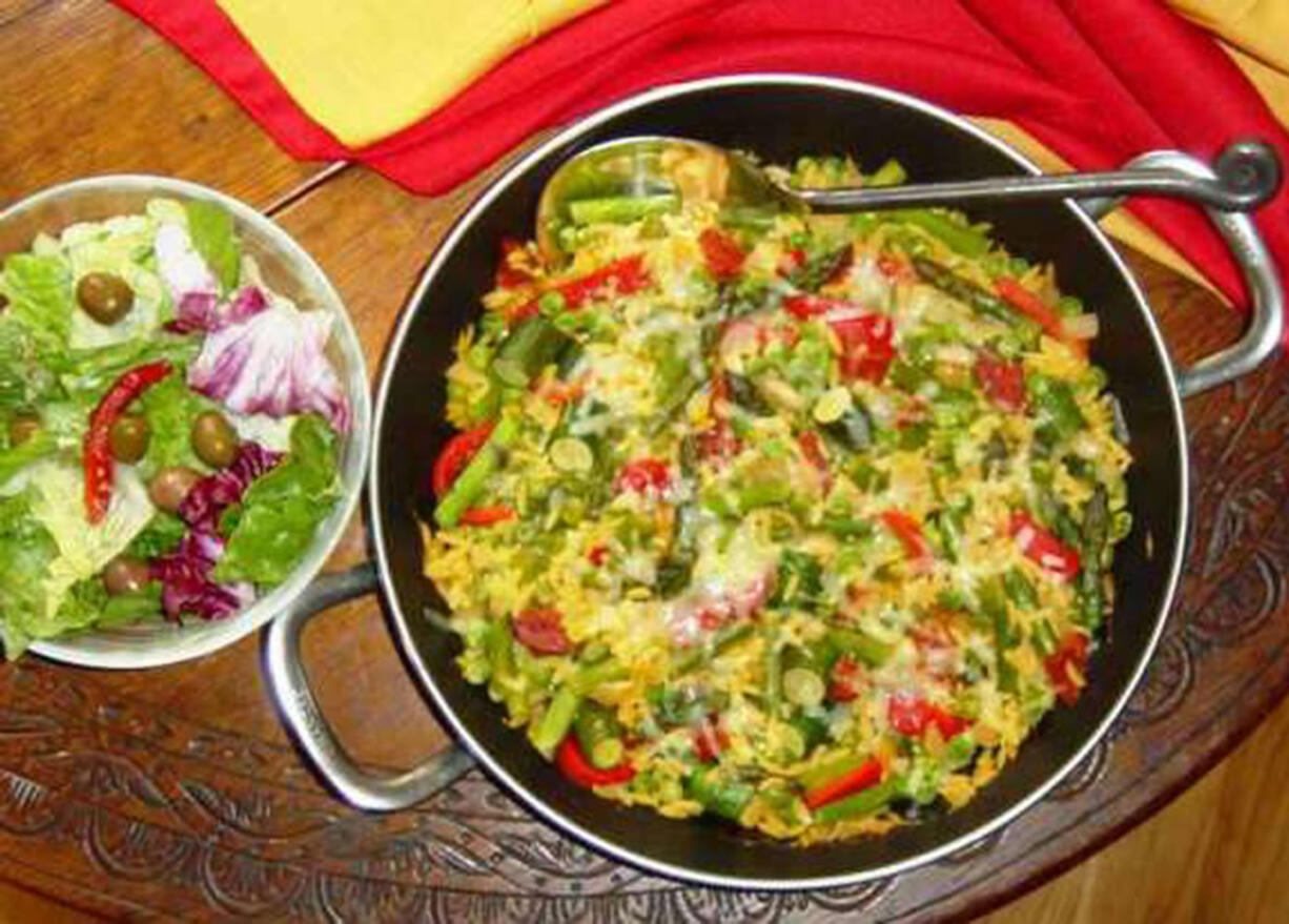 Paella Primavera.