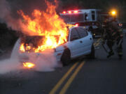 Clark County Fire District 3 firefighters knocked out a car fire on the 18500 block of Northeast 182nd Avenue on Sunday evening.