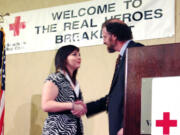 Tiffani Pekkala of Camas  was honored on March 15, 2011, by the Red Cross as a Real Hero for organizing several blood drives and recruiting student donors.