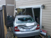 A 2002 Toyota Camry driven by a Battle Ground woman crashed into Anthony's Gaul's house at 9201 N.E.