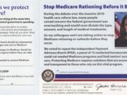 The flier mailed out by U.S. Rep.