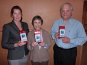 Salmon Creek: Mary Hunter of Rain Drop Roasters, from left, Linda Herrington of Salmon Creek Kiwanis and Robert Lewis of Fort Vancouver Kiwanis have joined forces to help eliminate maternal and neonatal tetanus.