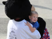 The Stride's youngest participants enjoyed getting to know the WHS Panther mascot.