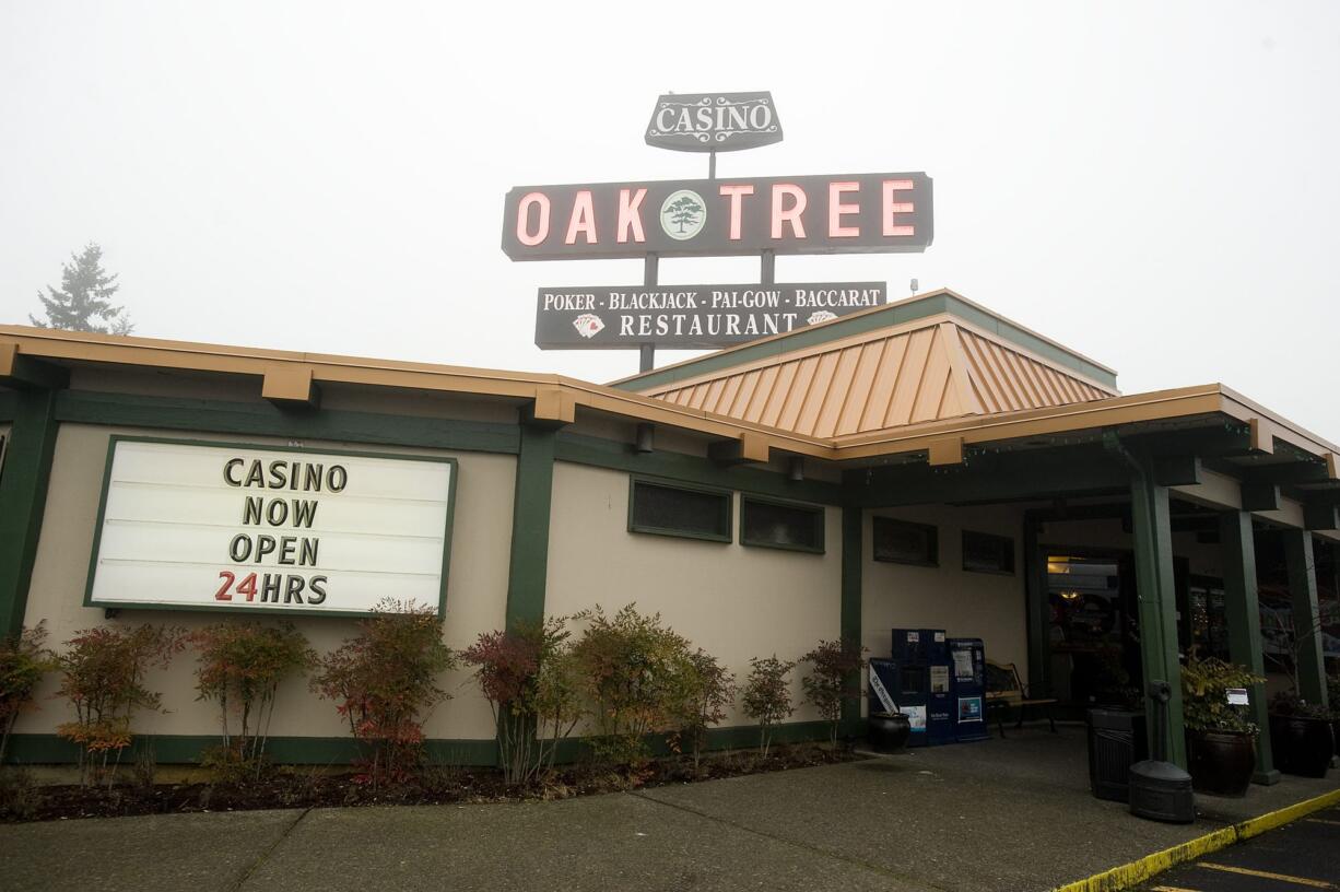 The Oak Tree Casino in Woodland is on pace to provide the city half the $200,000 in tax revenues casino officials projected for 2012, city officials said this week.