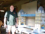 Bob Day made this replica of the London Tower Bridge with Legos.