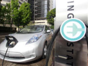 Washington state transportation officials plan to install six electric vehicle charging stations along the I-5 corridor.