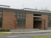 Among the energy efficiency elements of Hayes Freedom High School is its use of solar panels. The roof is sloped to the south to take advantage of 2,500 square feet of the photovoltaic panels.