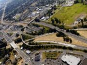 This 2005 photo shows a before view of the area now being reshaped by the $135 million Salmon Creek Interchange Project. Clark County coordinated its first two stages.