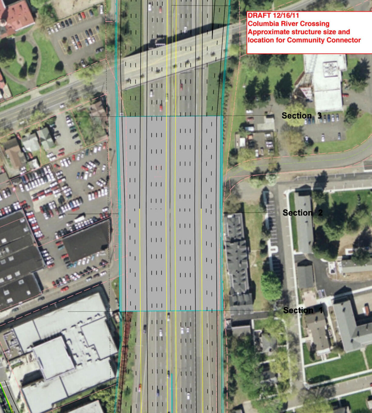 The Columbia River Crossing will install a $30 million community connector cap over Interstate 5.