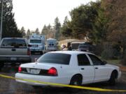 On Thursday, more than 20 investigators were at the scene of Wednesday's shooting and house fire on F Place in Washougal.