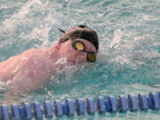 Camas team captains Nick Kabel (left), Alastair Graham and Ian Ulmer have been swimming together for four years.