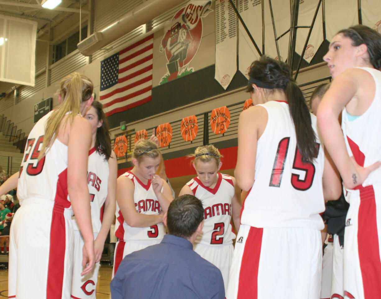 The Camas High School girls basketball players are zeroing in on their opponents in the Nike Interstate Shootout this week.