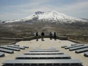 Steven Lane/The Columbian
Visitors to Johnston Ridge Observatory near Mount St. Helens will be greeted by a new outdoor amphitheater finished late last year. Johnston Ridge and other facilities near the mountain are free today, the anniversary of the mountain's 1980 eruption.