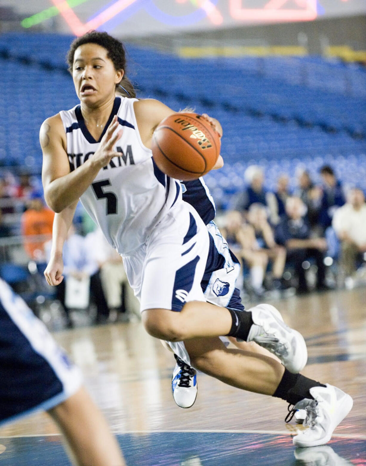 Skyview's Aubrey Ward-El missed her first 10 shots in the 4A state championship game Saturday.