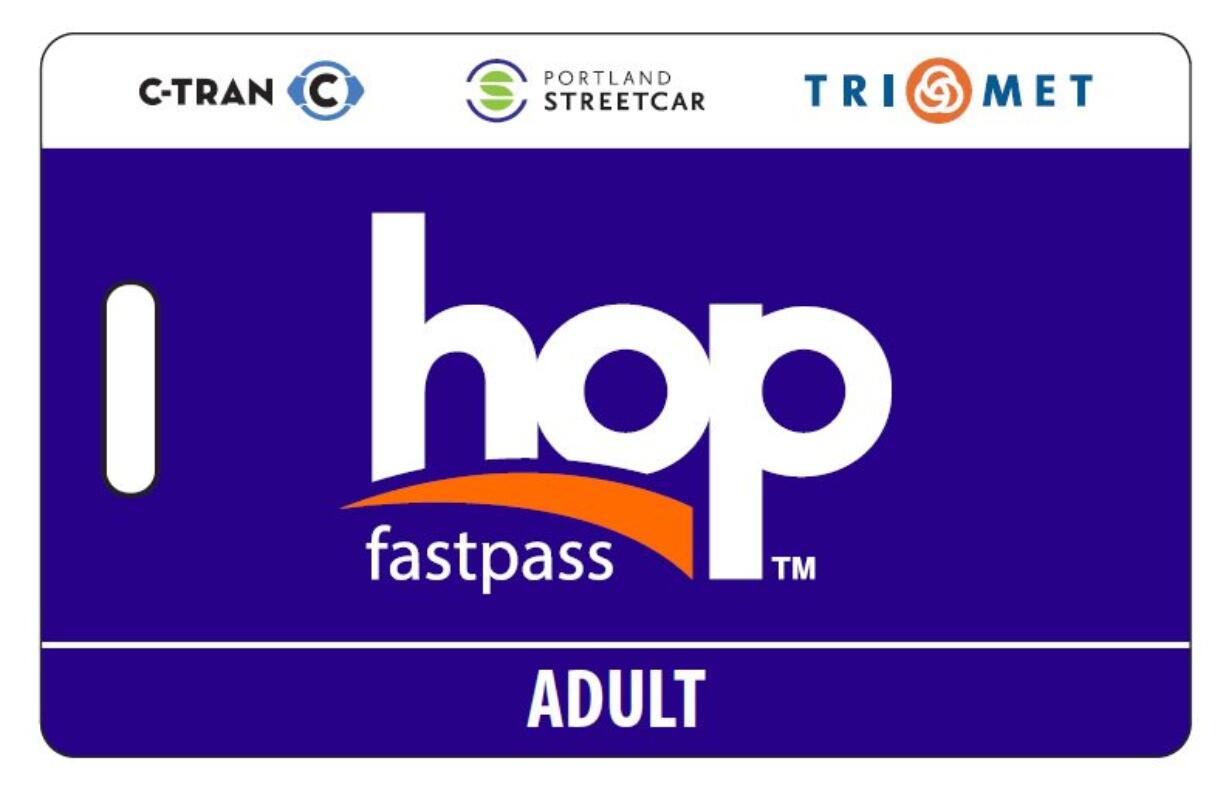 The new Hop FastPass that C-Tran commuters will begin using in 2017.