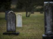 Markers from the early 1900s are common at Wilson Bridge Cemetery.