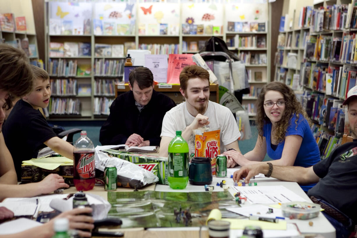 Adults, teens and children as young as 10 often join the Washougal Gaming Group on Friday evenings to play Dungeons &amp; Dragons.